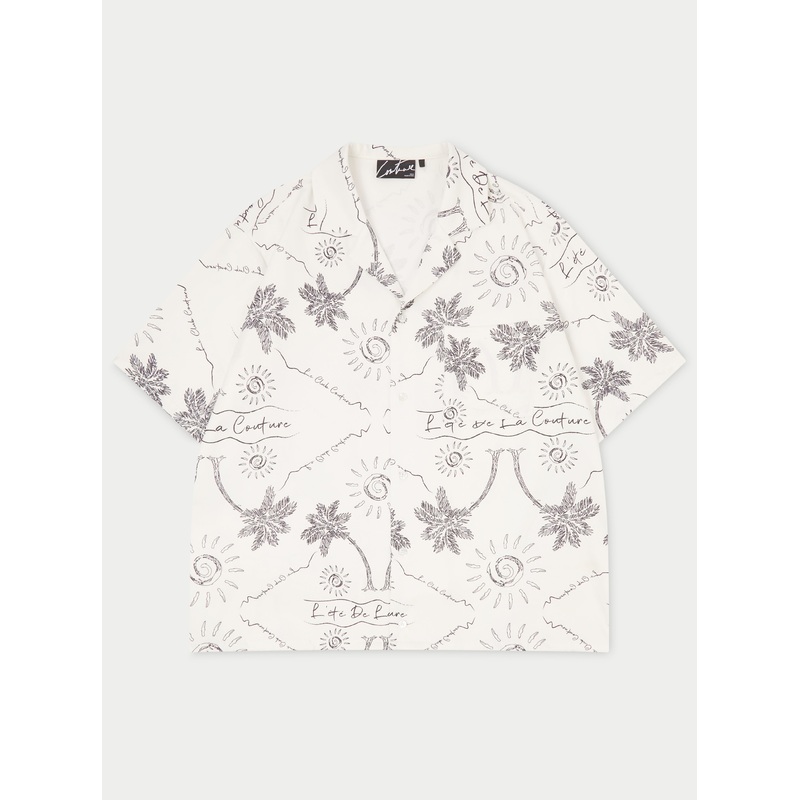 PALM PRINT SHIRT – WHITE|XS|S|M|L|XL|XXL|XXXL