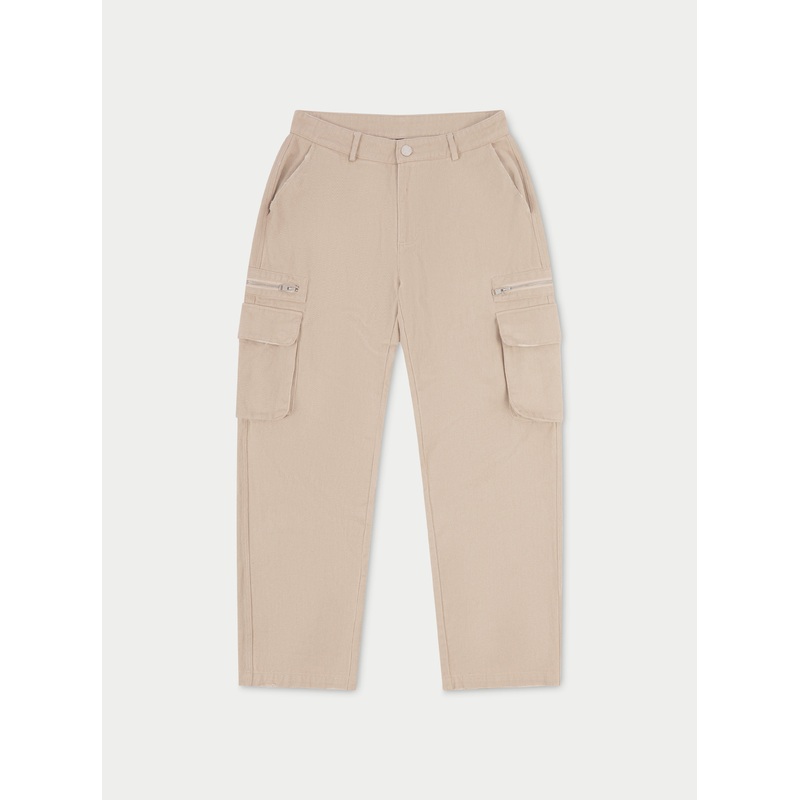 PATCH POCKET TWILL CARGOS – BEIGE