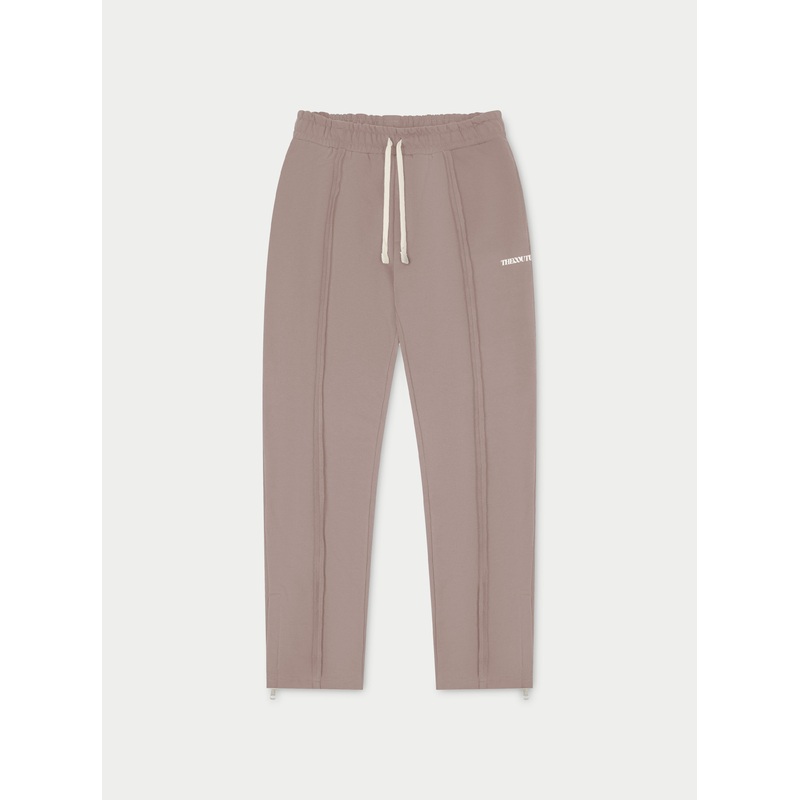 RAW SEAM STRAIGHT LEG JOGGERS – COFFEE