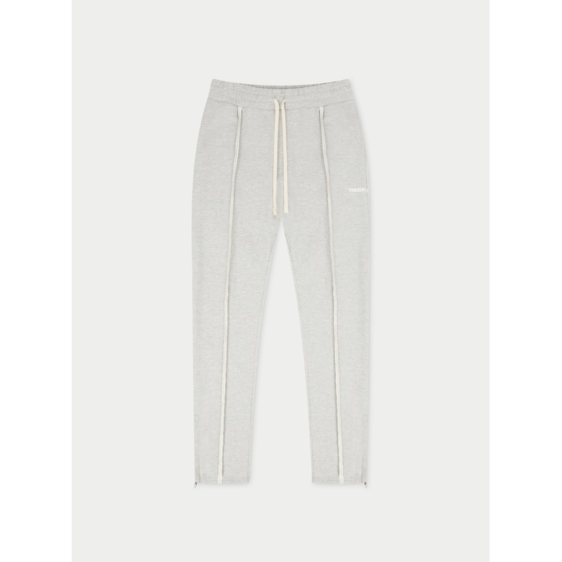 RAW SEAM STRAIGHT LEG JOGGERS – GREY MARL
