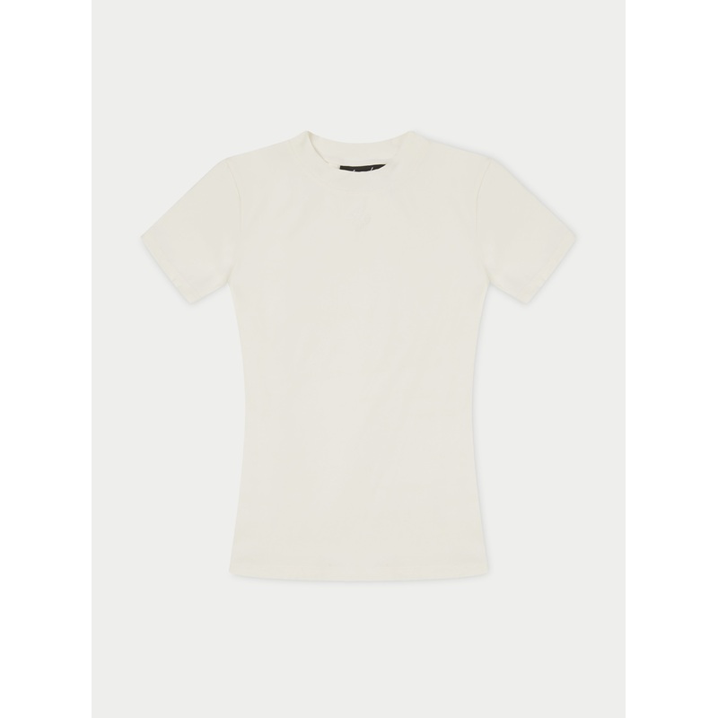 SCULPTING STRETCH EMBLEM BABY TEE – OFF WHITE