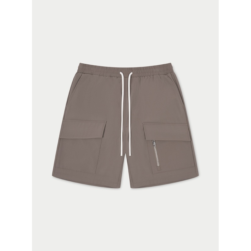 TECHNICAL HEAVYWEIGHT UTILITY SHORTS – COFFEE