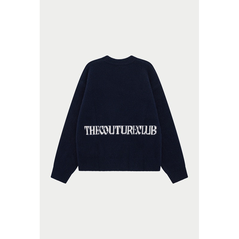COPYRIGHT BRUSHED KNIT JUMPER – NAVY