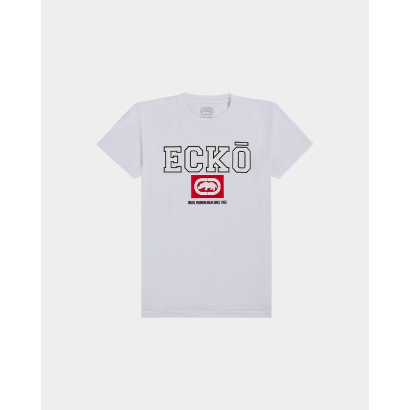 Ecko Throwback Tee|S|M|L|XL|2XL|3XL|4XL|White