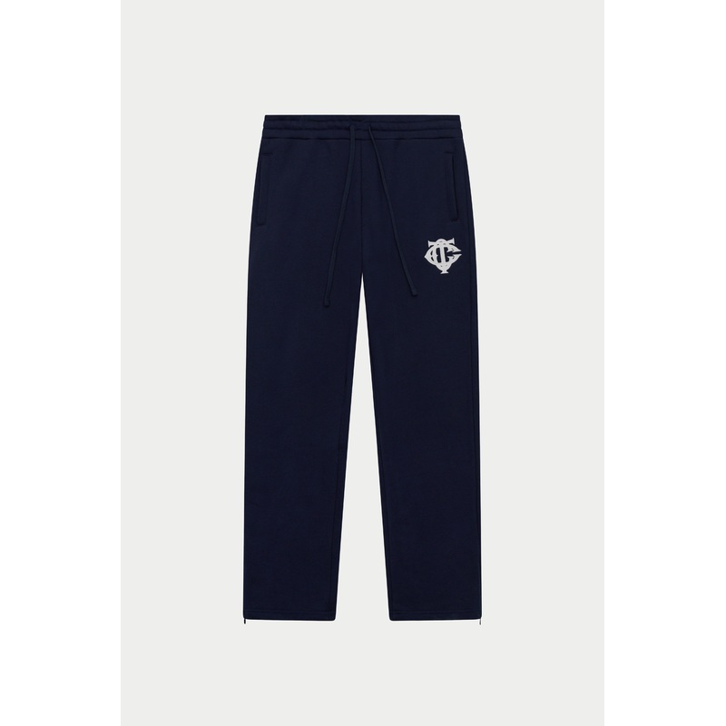 HEAVYWEIGHT MONOGRAM EMBLEM JOGGERS – NAVY