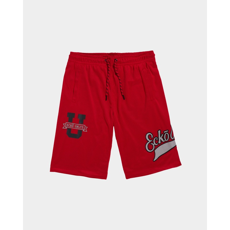 Home Run Birdseye Mesh Short|S|M|L|XL|2XL|3XL|4XL|Red