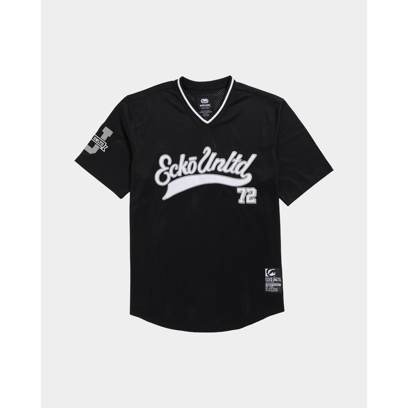 Home Run Birdseye Mesh Tee|S|M|L|XL|2XL|3XL|4XL|Black