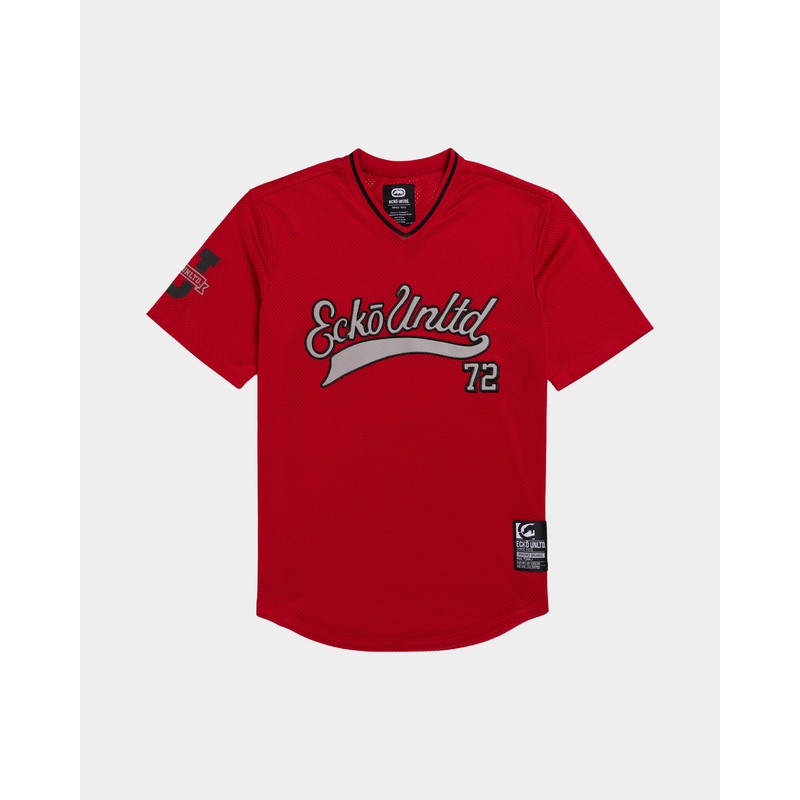 Home Run Birdseye Mesh Tee|S|M|L|XL|2XL|3XL|4XL|Red