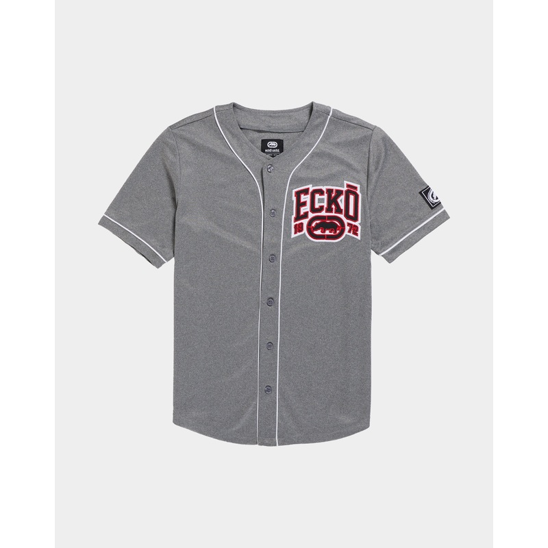 In The Show Button Front Top|S|M|L|XL|2XL|3XL|4XL|Grey