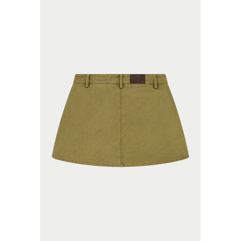 WASHED MINI SKORT – KHAKI|UK4|UK6|UK8|UK10|UK12|UK14|UK16|UK18