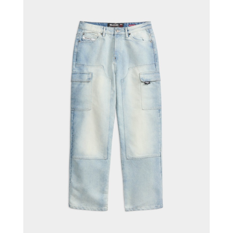 Carpenter Cargo Wide Denim Pants