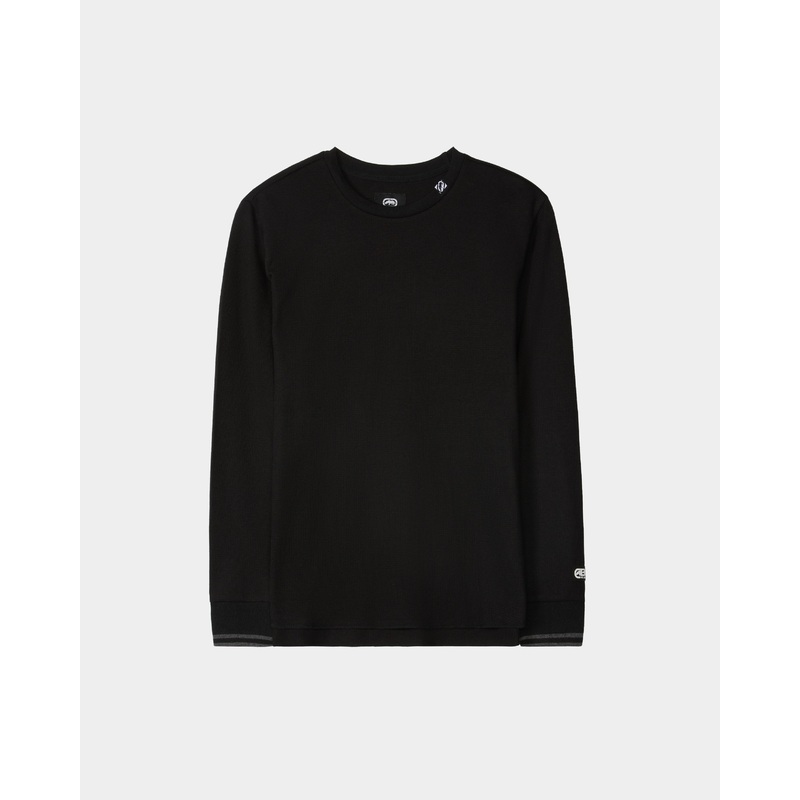 Fluff Lines Thermal Top|S|M|L|XL|2XL|3XL|4XL|Black
