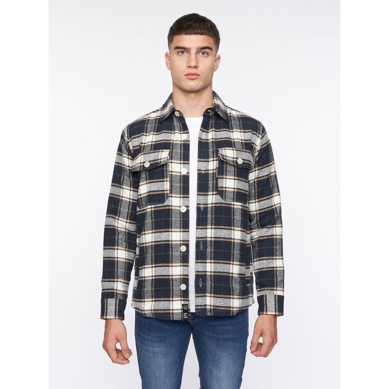 Francore Overshirt Navy Check|S|M|L|XL|XXL