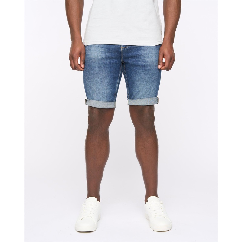 Mustone Denim Shorts Dark Stone Wash