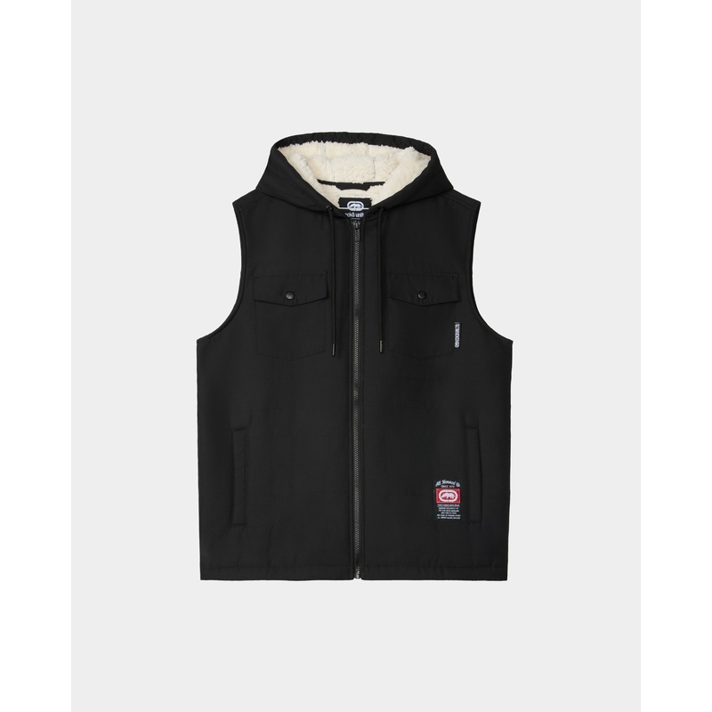 Sherpa Vest|S|M|L|XL|2XL|3XL|4XL|Black