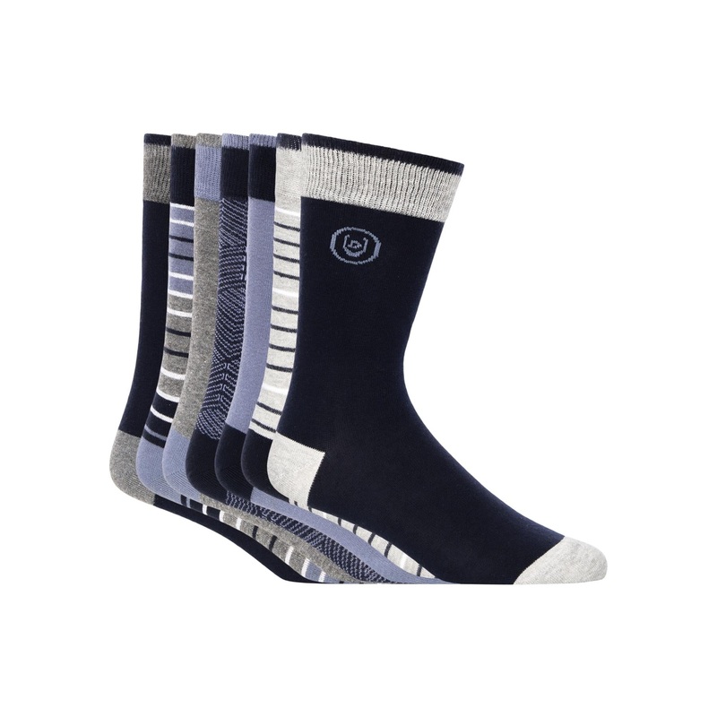 Bellion Blue Socks 7pk Assorted