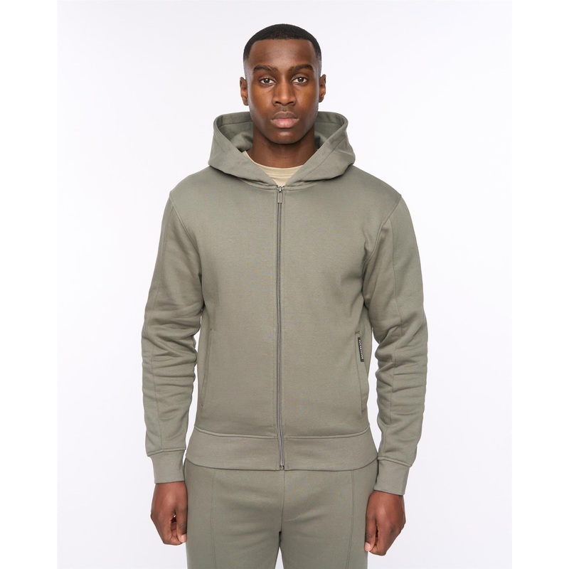 Chemtars Zip Thru Hoodie Green Slate