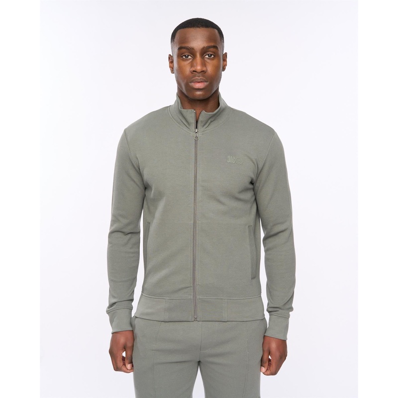 Hannings Zip Thru Hoodie Olive