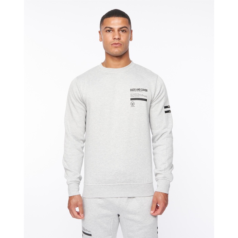 Jennerkins Crew Sweat Grey Marl