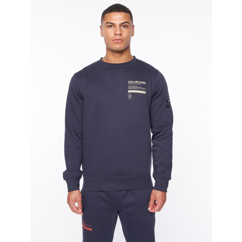 Jennerkins Crew Sweat Navy|S|M|L|XL|XXL