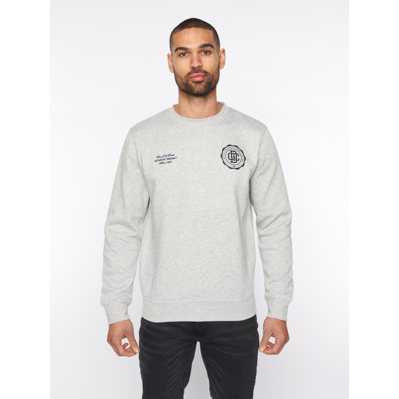 Keyaan Crew Sweat Grey Marl|S|M|L|XL|XXL