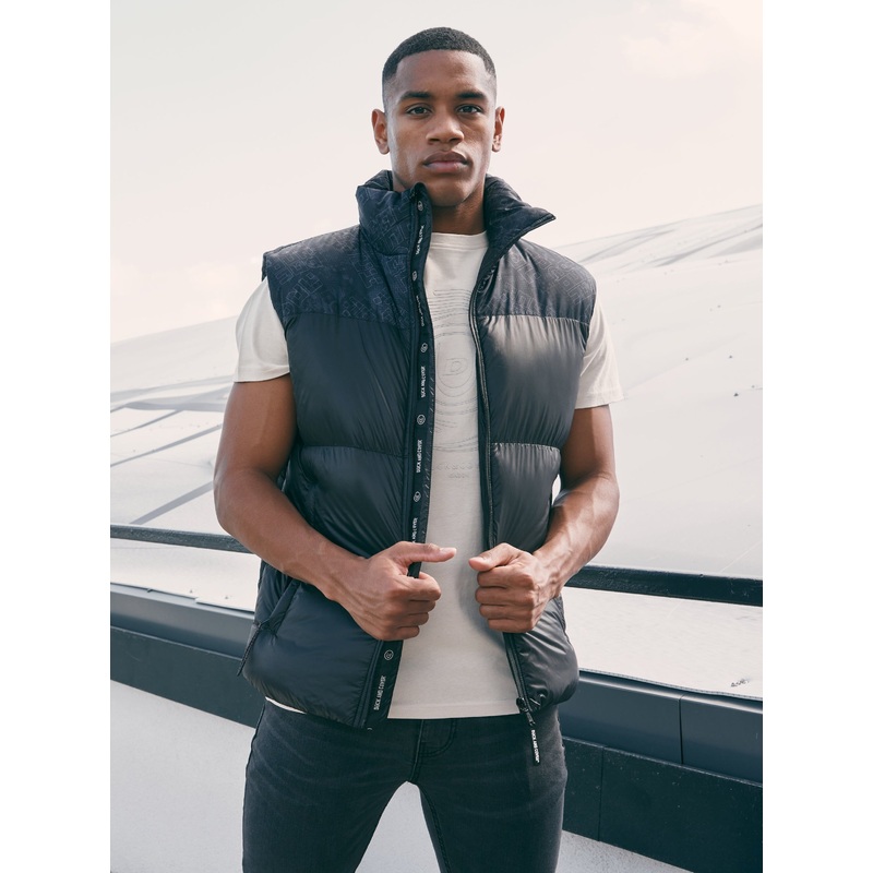 Rierson Hooded Gilet Black|S|M|L|XL|XXL