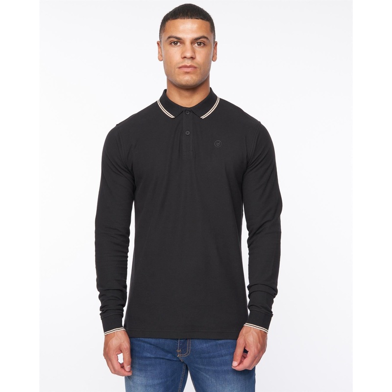 Roxberry Long Sleeve Polo Black
