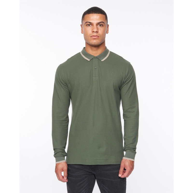 Roxberry Long Sleeve Polo Forest Green