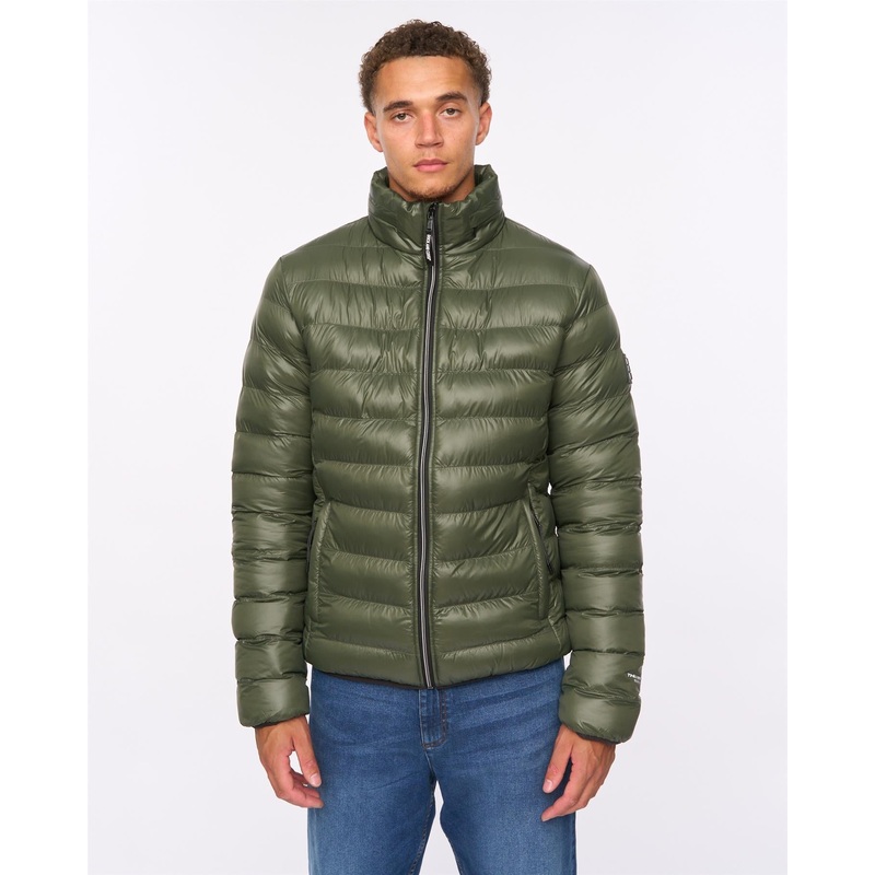 Shemmy Two Quilted Jacket Dark Olive