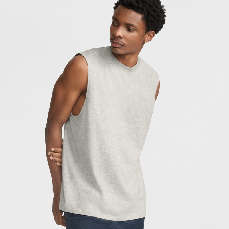 Muscle Tank, C Logo|Oxford Gray|2XL|XL|L|M|S