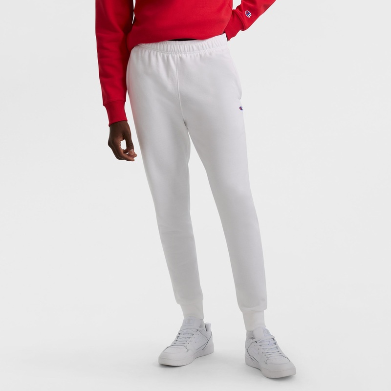 Powerblend Joggers, C Logo|White|2XL|XL|L|M|S