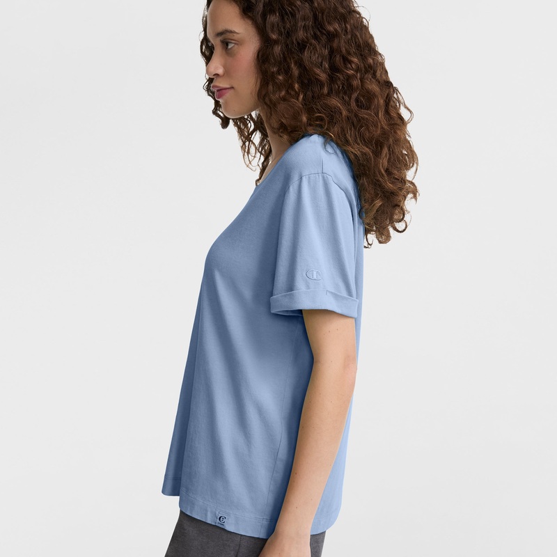 Vintage Wash T-Shirt, C Logo|Mineral Dye Seven Seas Blue|2XL|XL|L|M|S|XS