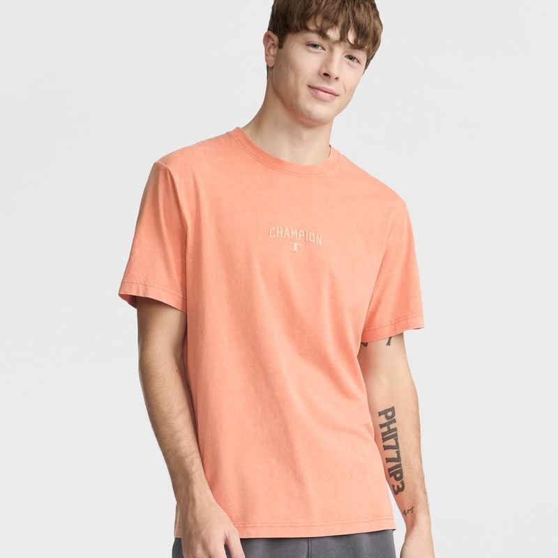 Vintage Wash T-Shirt|Mineral Dye Sundown Orange|2XL|XL|L|M|S