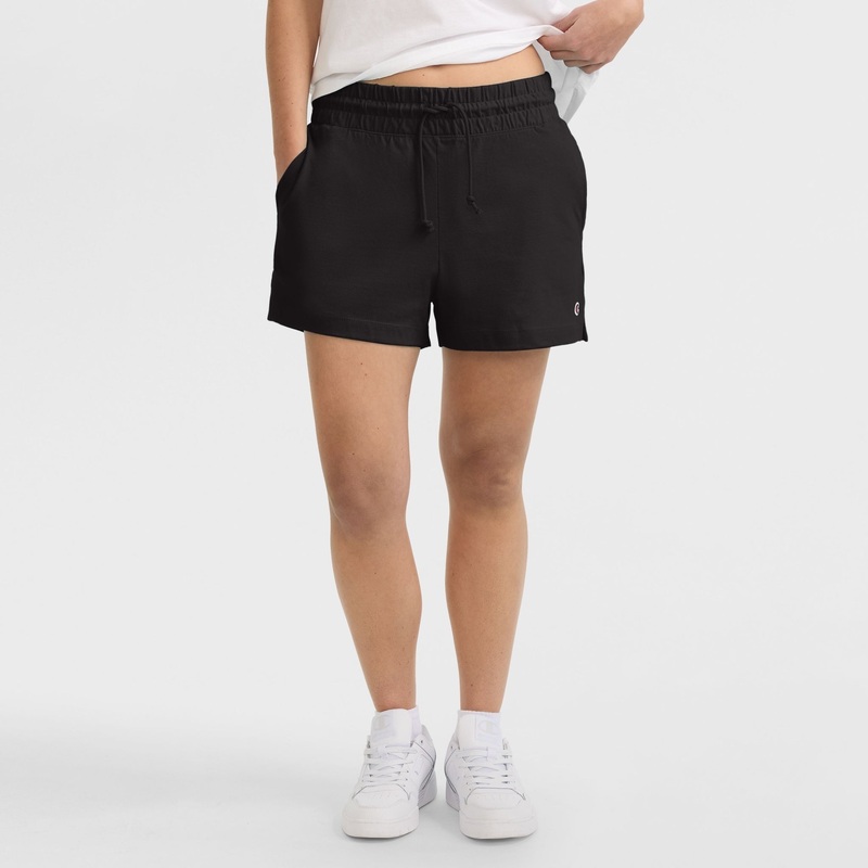 3 T-Shirt Shorts, C Logo|Black|2XL|XL|L|M|S|XS