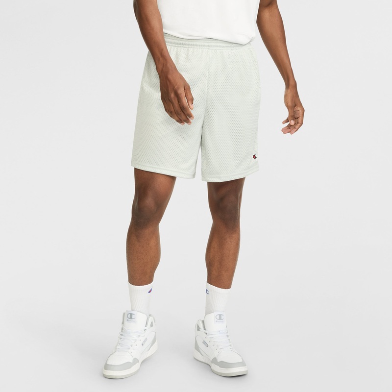 7 Classic Mesh Shorts, C Logo|Athletic Gray|2XL|XL|L|M|S