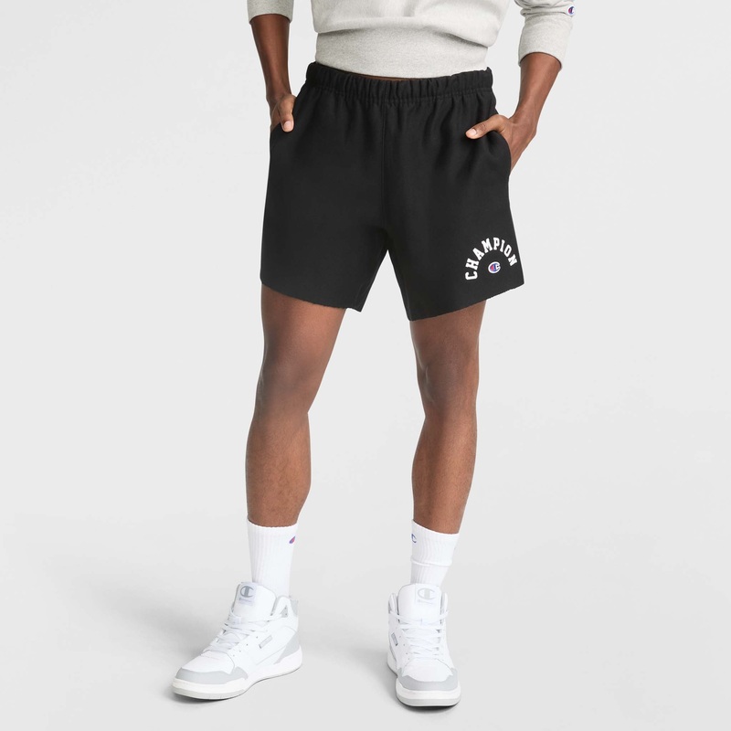 7 Reverse Weave Relay Cut Off Shorts, Arch Logo