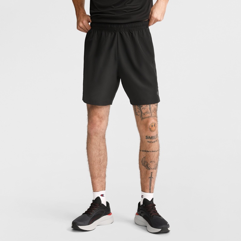 7 Woven Sports Shorts|Black|2XL|XL|L|M|S