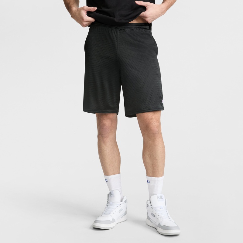 9 Classic Mesh Shorts, C Logo|Black|2XL|XL|L|M|S