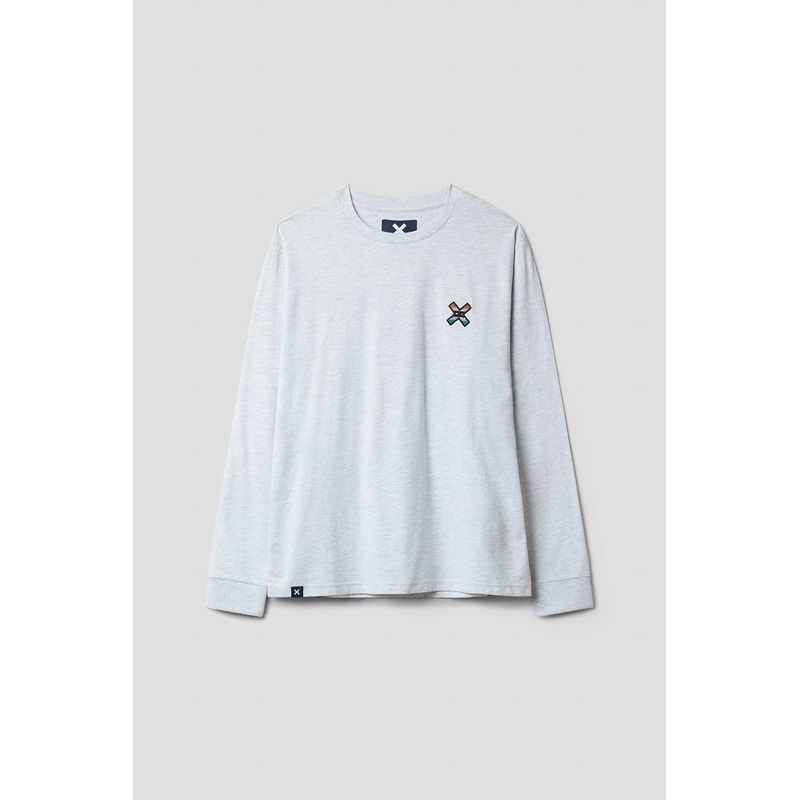 CAMISETA MANGA LARGA KARMA LIGHT GREY MELANGE