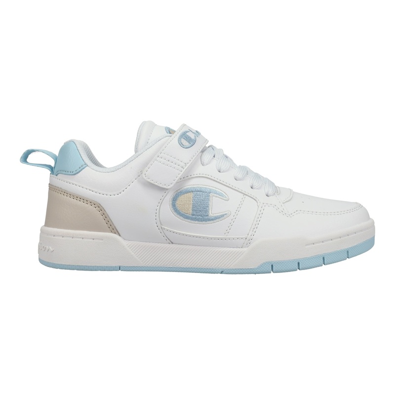Kids’ Arena Power Low|White/Sky Blue/Beige|7|6.5|6|5.5|5|4.5|4|3.5