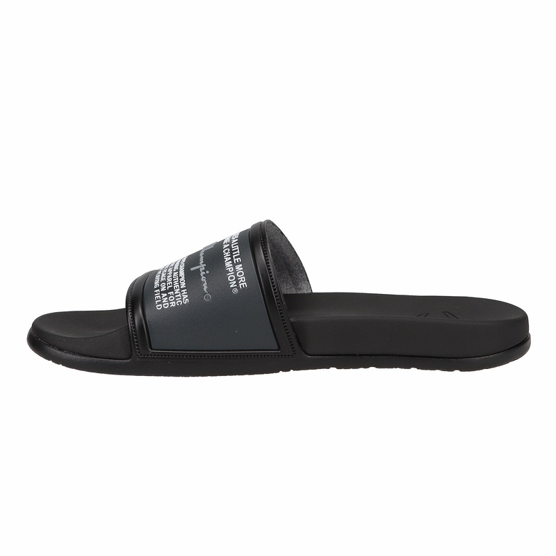 Men’s IPO Squish Slide|Black/Concrete/Scarlet|14|13|12|11|10|9|8