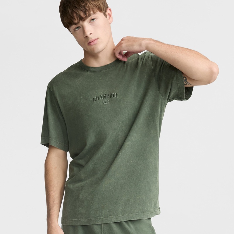 Vintage Wash T-Shirt|Mineral Dye Ground Green|2XL|XL|L|M|S