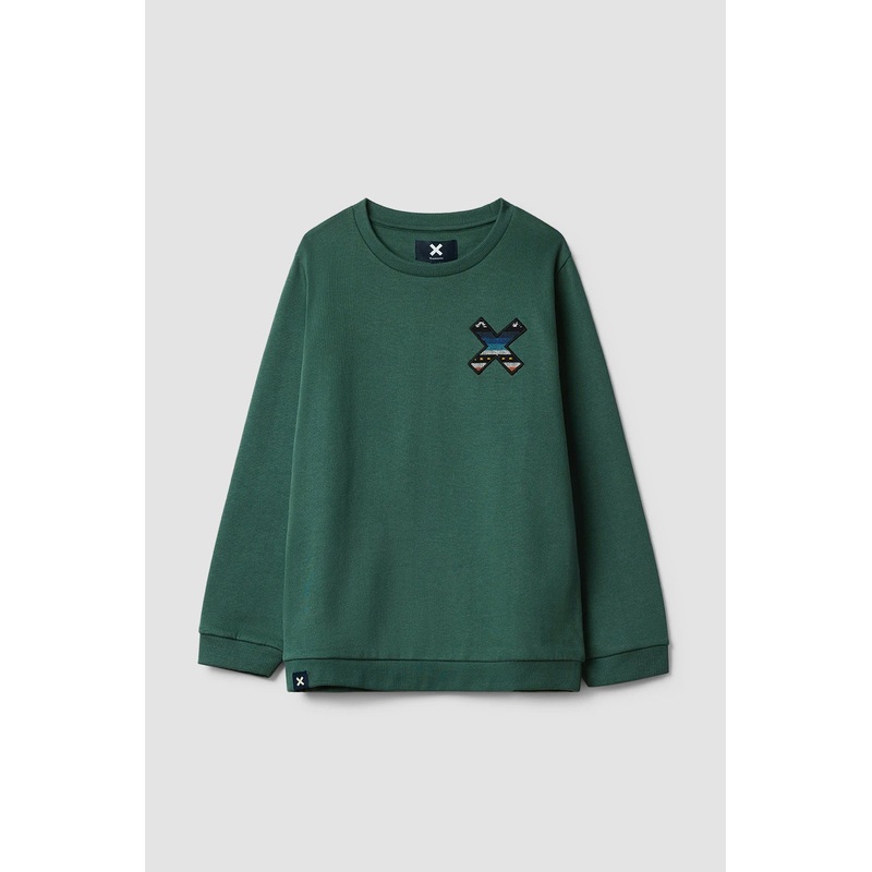 SUDADERA KIDS CLASSIC TREKKING GREEN