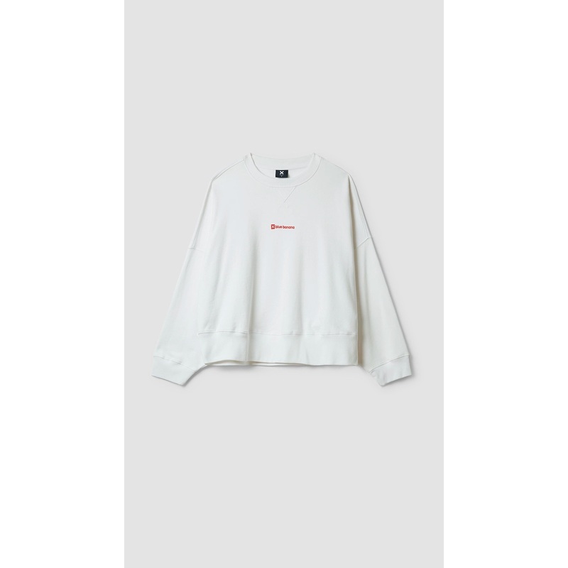 SUDADERA MUJER CLEAN BLANCA|XS|S|M|L|XL