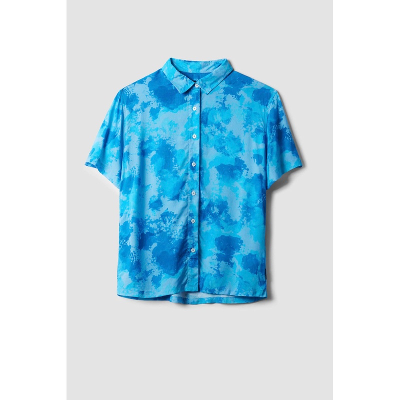 CAMISA MANGA CORTA MUJER LUCA AZUL