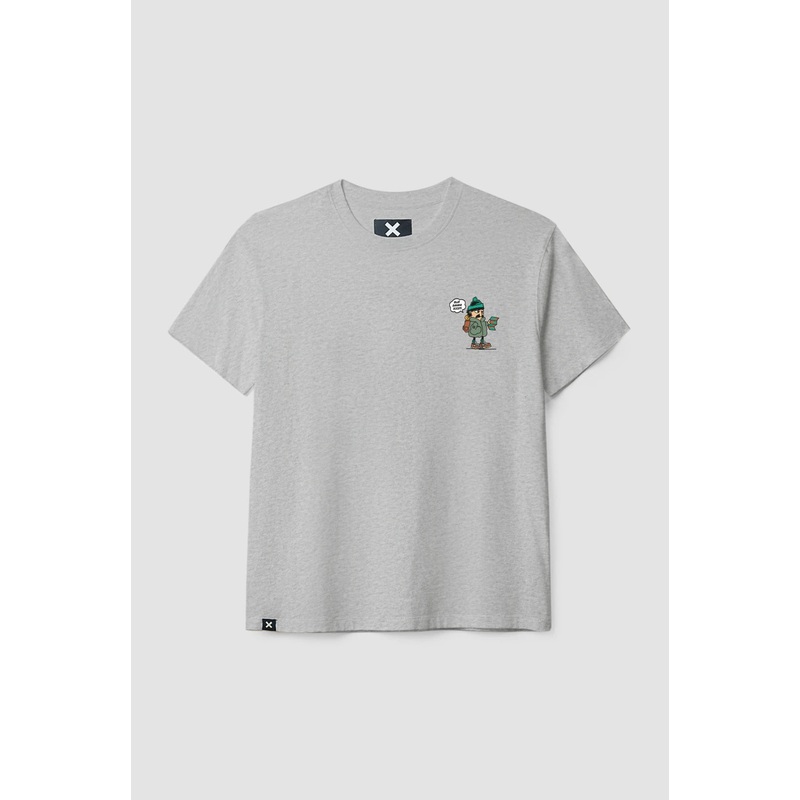 CAMISETA CHASE LIGHT GREY MELANGE