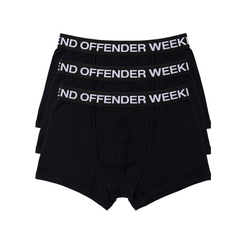 Boxer Shorts Pack Of 3 Black|S|M|L|XL|XXL|Black