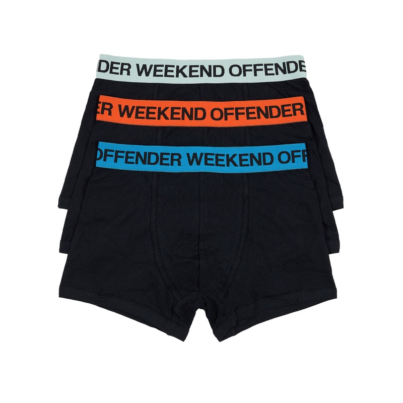 Boxer Shorts Pack Of 3 Orange Peel/ Azure Blue/ Mint Tea Green