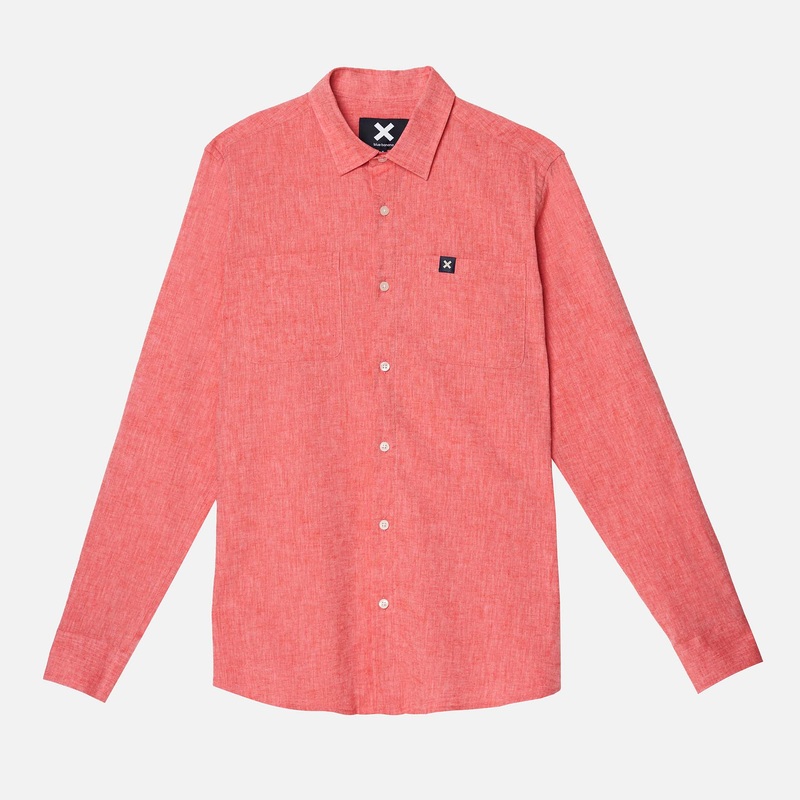 CAMISA DE LINO CORAL|XS|S|M|L|XL|XXL