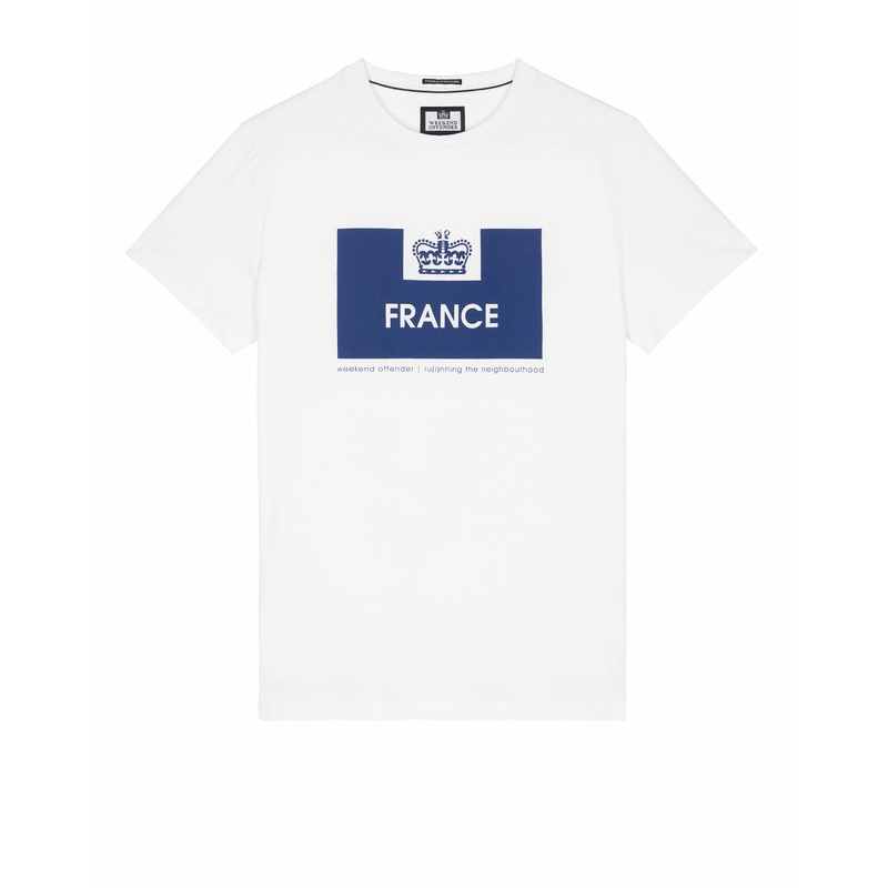 Country Series France T-Shirt White/Blue